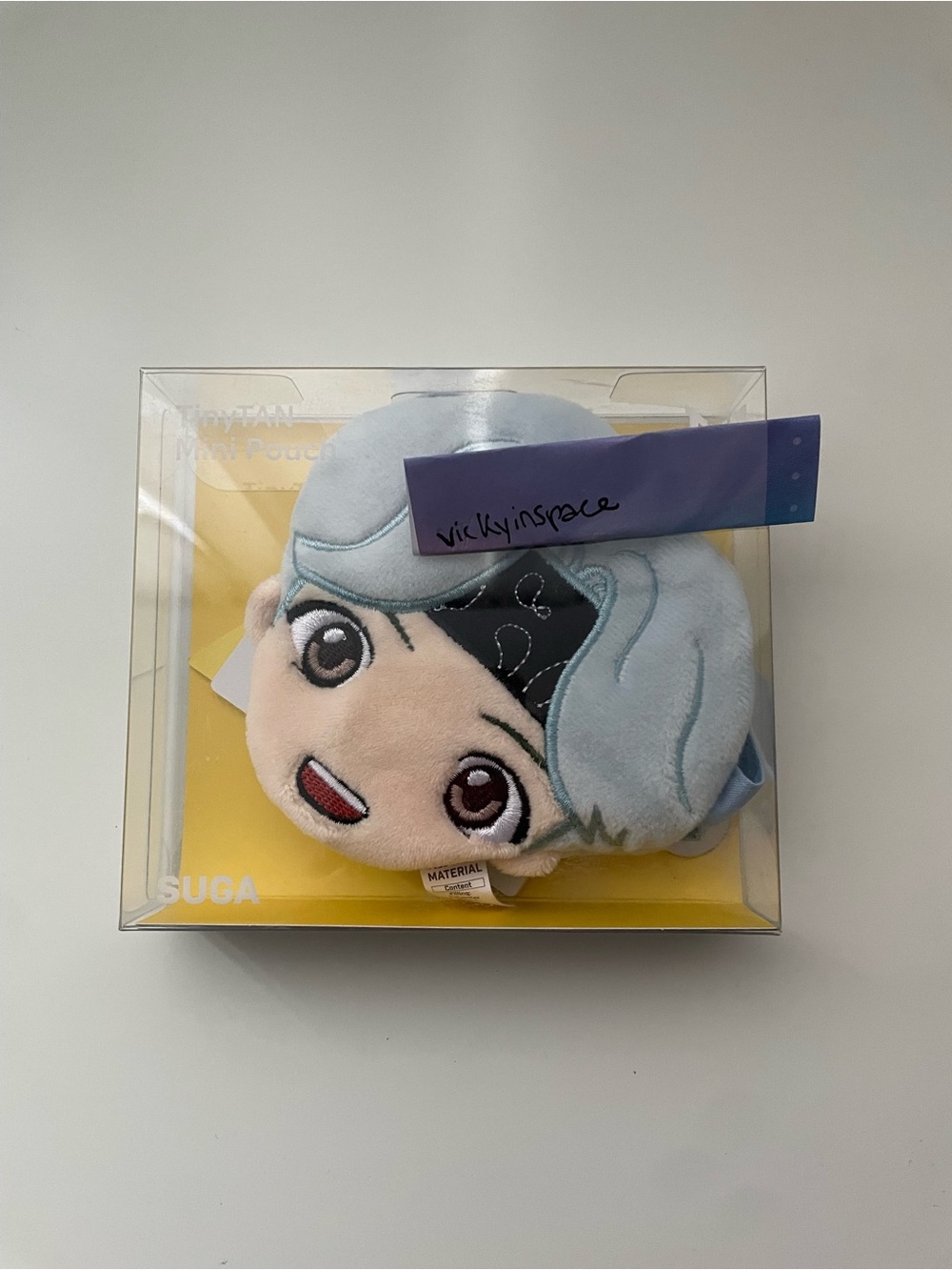 BTS TINY TAN SUGA MINI POUCH